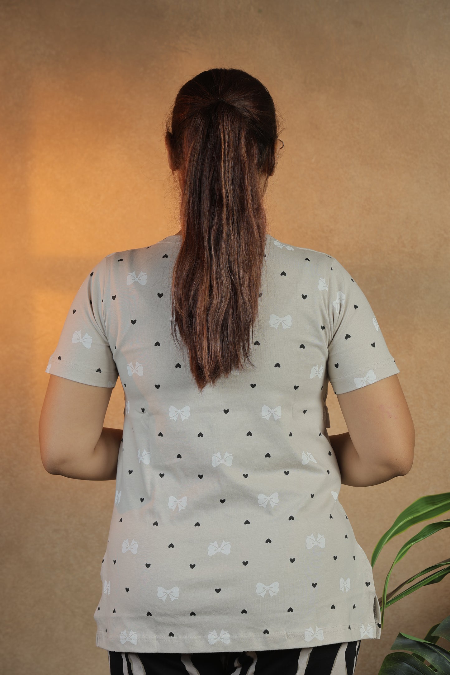 Jammies Haven Zipless Cotton Feeding Tee for Mothers | ILT01