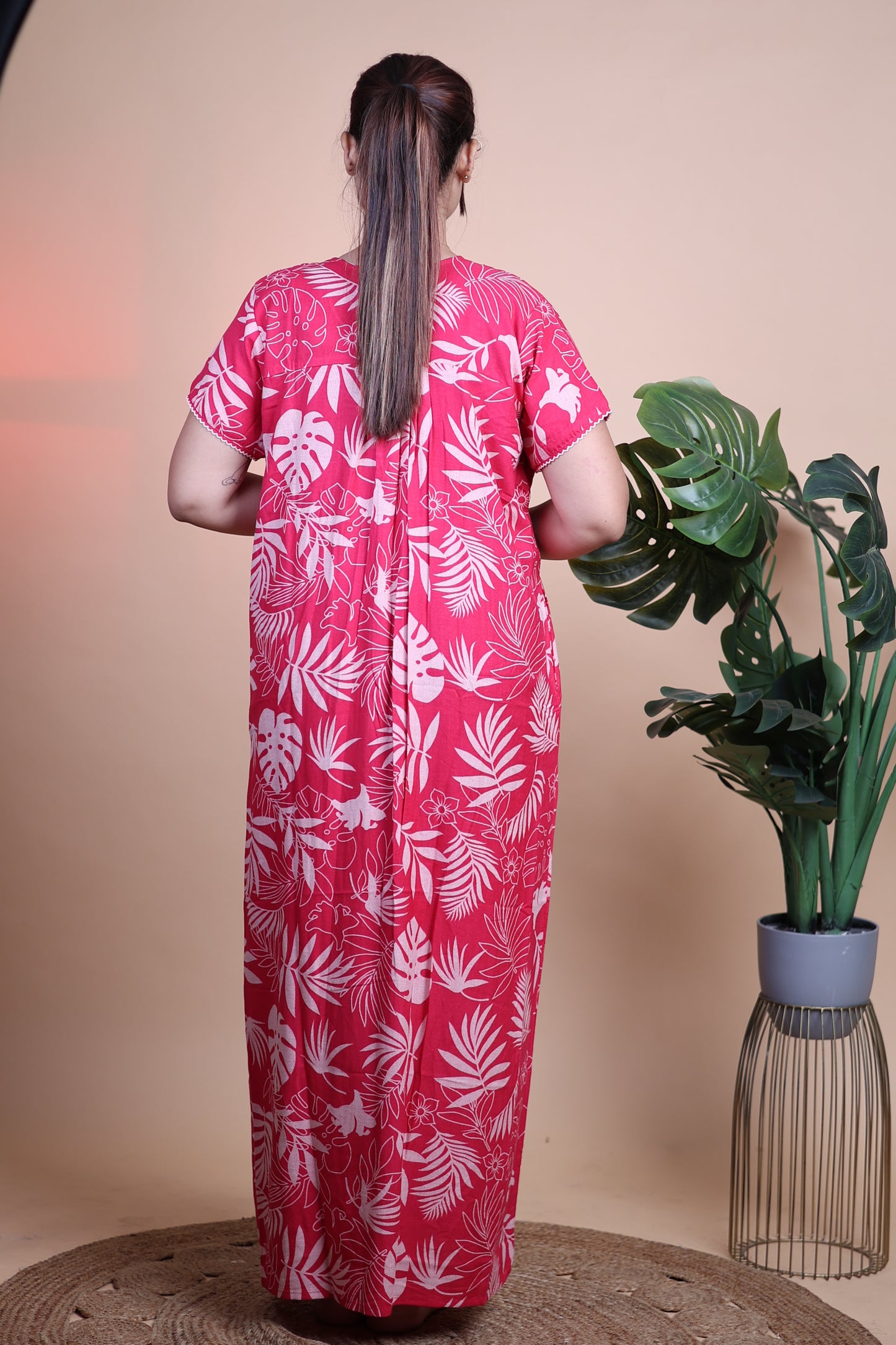 Jammies Haven Premium Alpine Nighty in Pink | A9152C