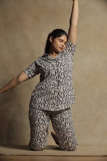 Jammies Haven Premium Pajama Set – Soft Cotton Night Suit for Women | Short Sleeve Loungewear & Sleepwear | 6764A