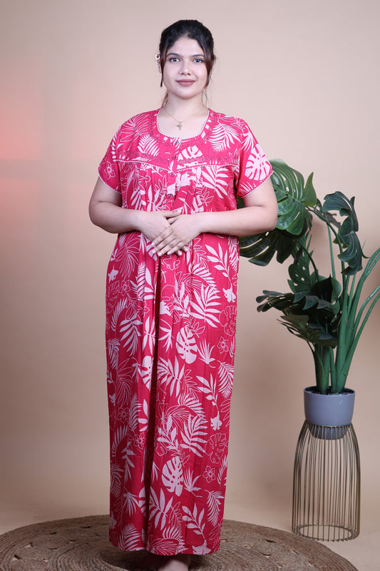 Jammies Haven Premium Alpine Nighty in Pink | A9152C
