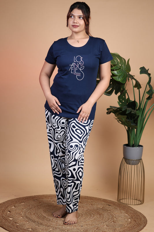 Jammies Haven Premium Blue Pajama Set – Soft & Comfortable | BR001
