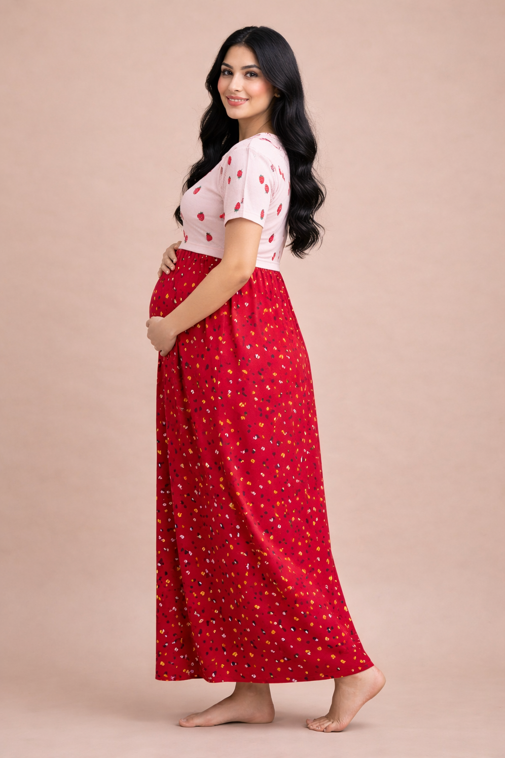 Jammies Haven Zipless Cotton Feeding Maxi | GF01