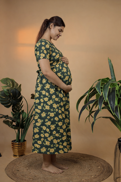 Jammies Haven Zipless Cotton Feeding & Nursing Gown | NGF01