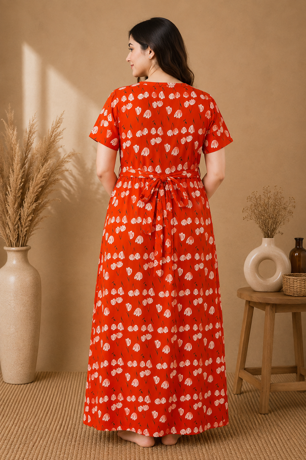 Zipless Cotton Maternity & Feeding Nightgown | Pregnancy | Amber Tulip