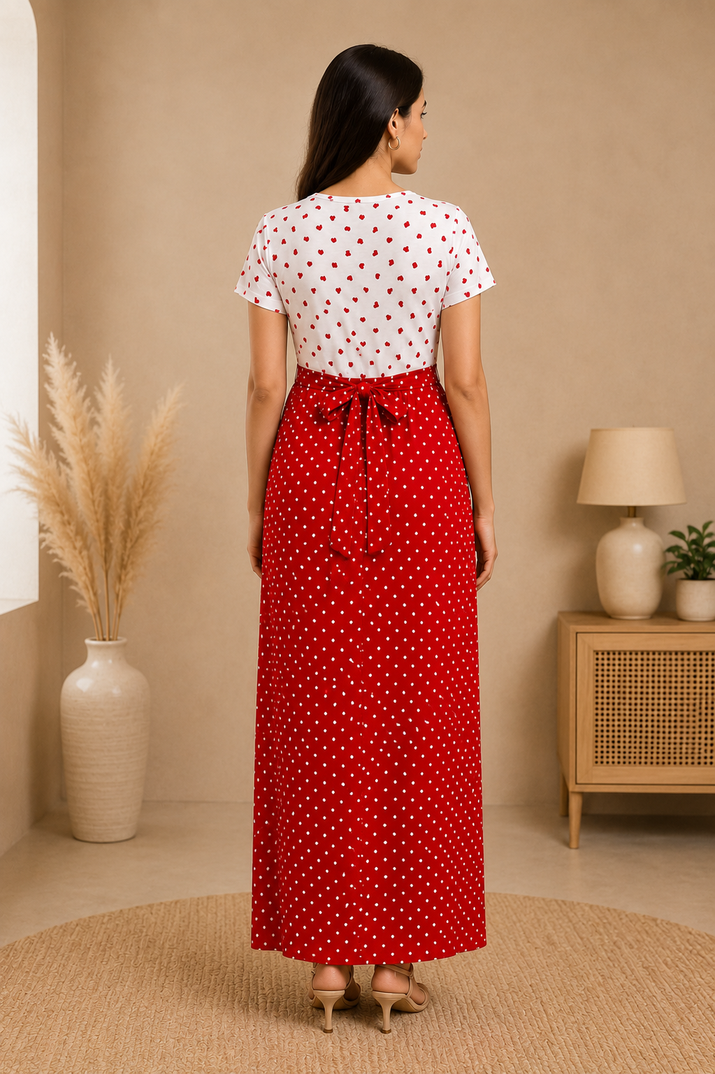Zipless Cotton Maternity & Feeding Nightgown | Pregnancy | RHDS