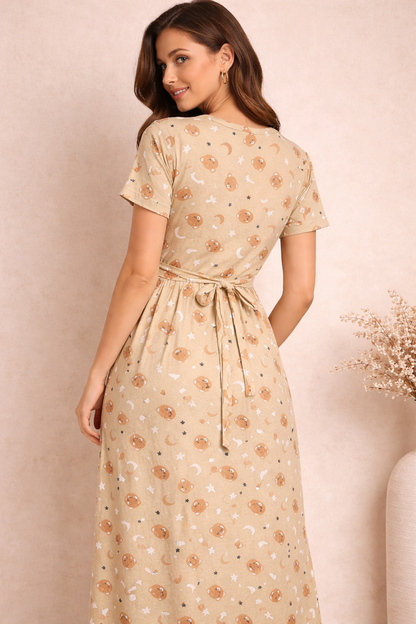 Zipless Cotton Maternity & Feeding Nightgown | Pregnancy Nighty | TDY