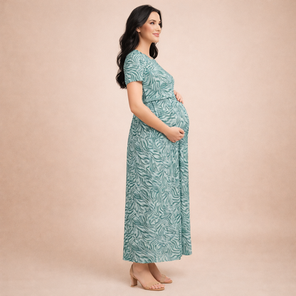 Jammies Haven Zipless Cotton Feeding & Nursing Gown – Tiger Stripe